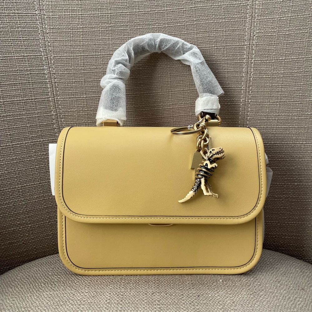 Coach Small Rexy Skeleton Bag Charm in colour brass - Picture 11 of 13